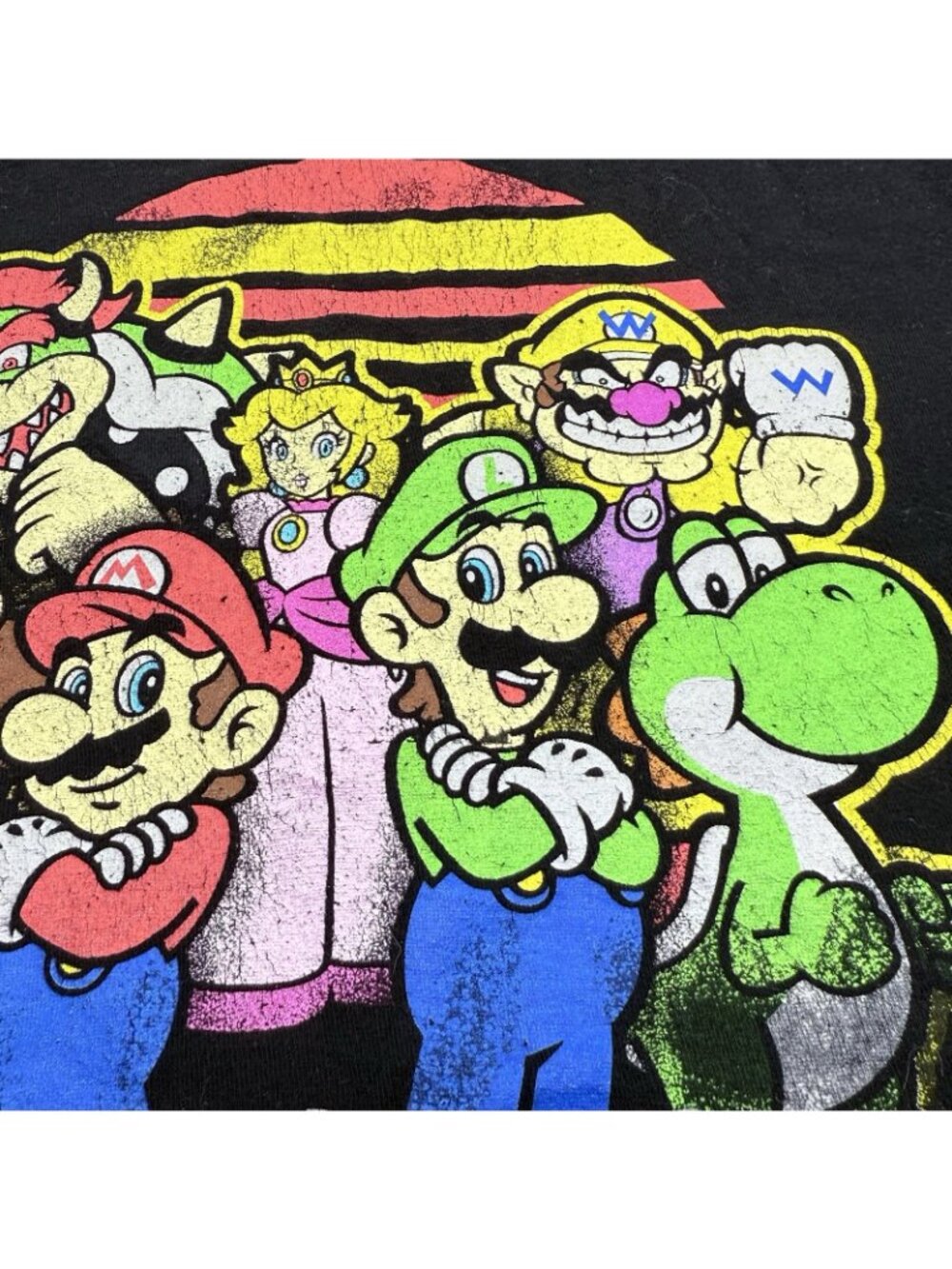 Nintendo Super Mario Tshirt Men Size L Luigi Bowser Character Video Game Gamer - Picture 6 of 12